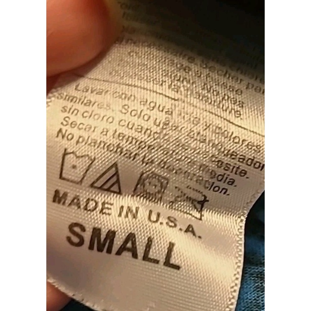 2013 Y2K Harley Davidson Women's Small Skull‎ Print Blue Studded Tank Top - Picture 6 of 7